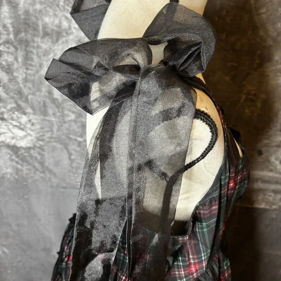 romantic black dress Black Boned Lace Dress | Gothic Bustier Gown